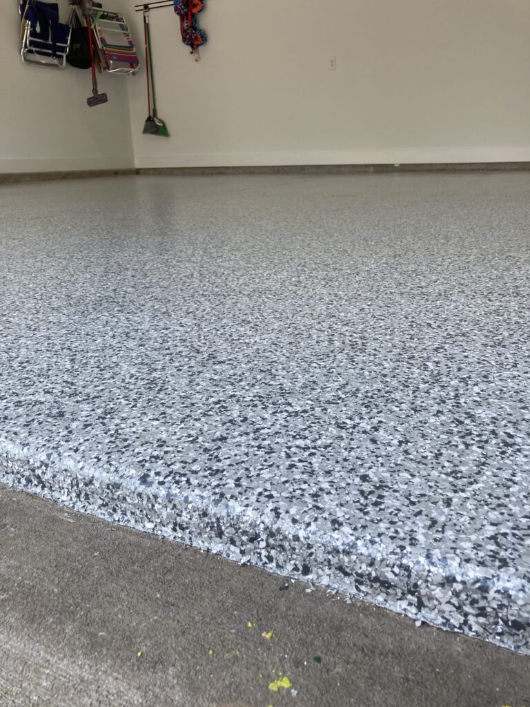 Gravel-Close-scaled garage floor coatings, Knoxville, TN