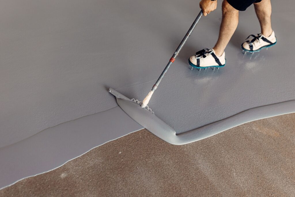 yellow garage flooring, knoxville, TN 