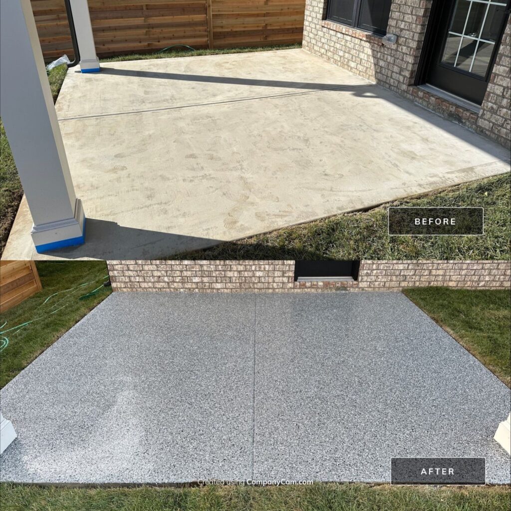 Garage, Porch and Patio in Silverton Flake - Knoxville TN Garage, Porch and Patio in Silverton Flake - Knoxville TN