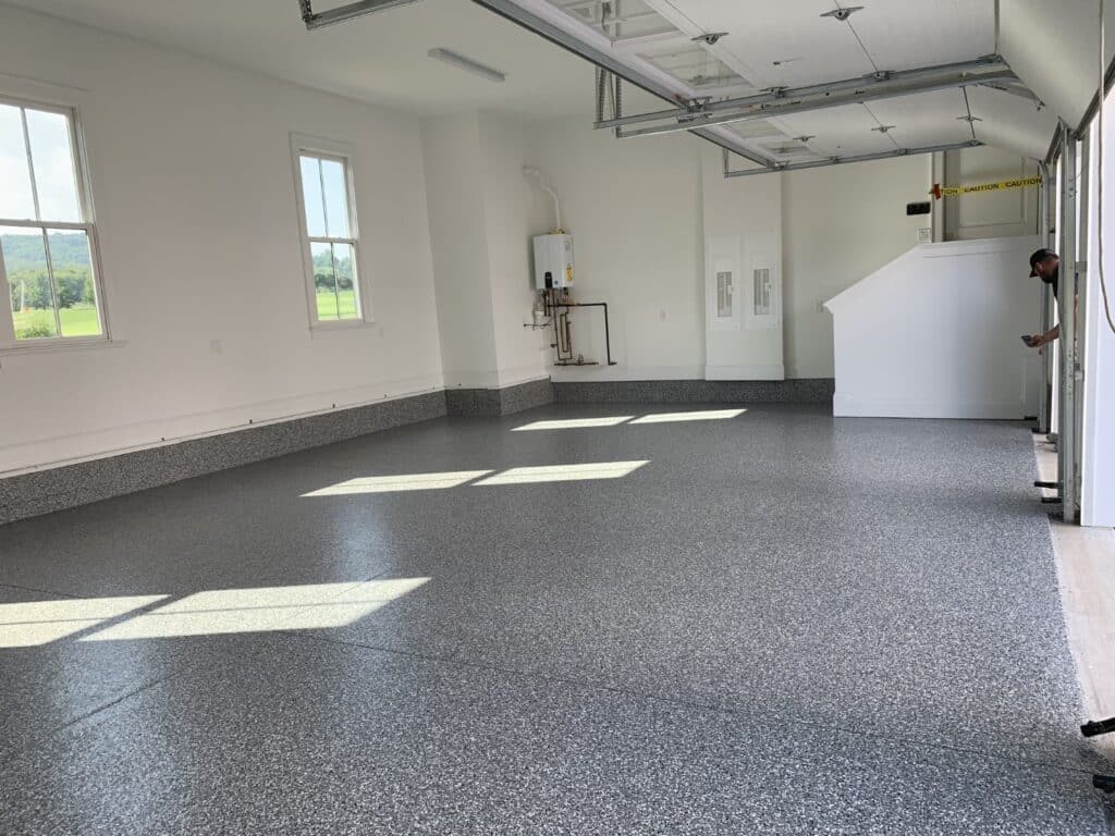 Wombat Flake Coated Garage Floor in Brentwood, TN Wombat Flake Coated Garage Floor in Brentwood, TN