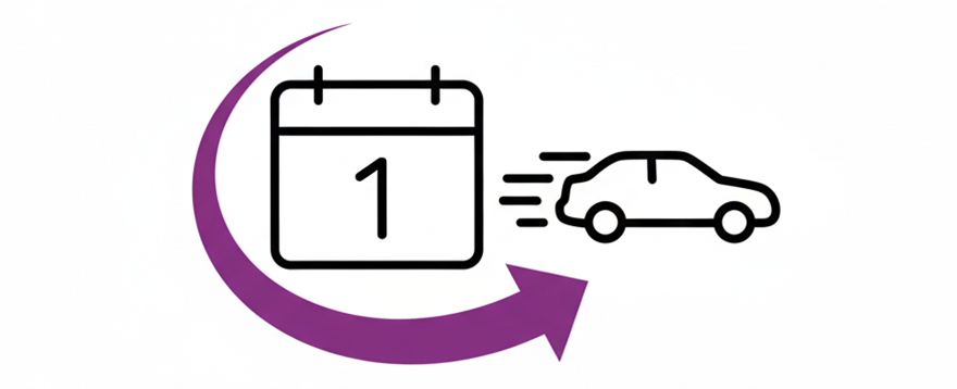 Faster installation with next-day use.