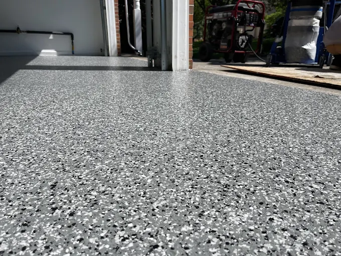 high gloss epoxy garage floor
